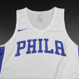 Philadelphia 76ers Nike Practice Jersey - Basketball Men's White/Blue New 3XLTT-JRSY-008571