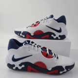UConn Huskies Nike PG Basketball Shoe Men's White/Navy New 18-SHOE-018331