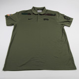 TCU Horned Frogs Nike Polo Men's Olive New XL-TOPS-145552