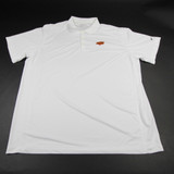 Oklahoma State Cowboys Nike Golf Polo Men's White Used 3XL-TOPS-145568