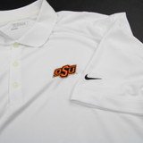 Oklahoma State Cowboys Nike Golf Polo Men's White Used 3XL-TOPS-145568
