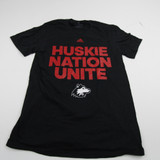NIU Huskies adidas Short Sleeve Shirt Men's Black New XS-TOPS-145697