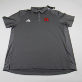 Rutgers Scarlet Knights adidas Aeroready Polo Men's Gray New XL-TOPS-145738