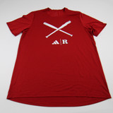 Rutgers Scarlet Knights adidas Aeroready Short Sleeve Shirt Men's L TOPS-145788