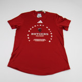 Rutgers Scarlet Knights adidas Short Sleeve Shirt Women's Red New S-TOPS-145828