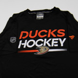 Anaheim Ducks Fanatics NHL Pro Authentics Short Sleeve Shirt Men's Used L TOPS-145971
