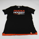 Anaheim Ducks Fanatics NHL Pro Authentics Short Sleeve Shirt Men's Used L TOPS-145971