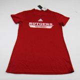 Rutgers Scarlet Knights adidas Creator Short Sleeve Shirt Women's Red New-TOPS-145846