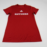 Rutgers Scarlet Knights adidas Aeroready Short Sleeve Shirt Women's Red New-TOPS-145853