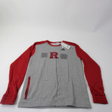Rutgers Scarlet Knights adidas Sweatshirt Men's Gray New with Tags M TOPS-146167