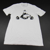 NIU Huskies adidas Short Sleeve Shirt Men's White New without Tags S TOPS-145875