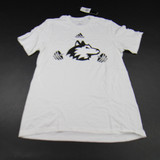 NIU Huskies adidas Short Sleeve Shirt Men's White New with Tags S TOPS-145699