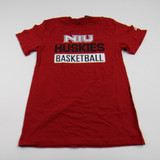NIU Huskies adidas Short Sleeve Shirt Men's Red New with Tags S TOPS-146203