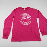 Fruit of the Loom Long Sleeve Shirt Men's Pink New without Tags S-TOPS-146205