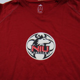NIU Huskies adidas Short Sleeve Shirt Women's Red New with Tags S TOPS-146311