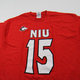 NIU Huskies Gildan Short Sleeve Shirt Men's Red New without Tags M TOPS-146312