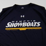 Memphis Showboats Under Armour Long Sleeve Shirt Men's Navy Used XL-TOPS-146260