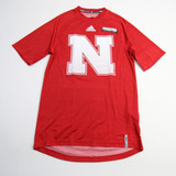 Nebraska Cornhuskers adidas Climalite Short Sleeve Shirt Men's Red New XS-TOPS-146603