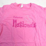 Potomac Nationals Gildan Softstyle Short Sleeve Shirt Women's Pink Used XL TOPS-146720