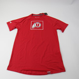 Utah Utes Under Armour HeatGear Short Sleeve Shirt Men's Red New with Tags XS TOPS-146941