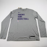 Phoenix Suns Nike NBA Authentics Dri-Fit Long Sleeve Shirt Men's Gray New-TOPS-147314