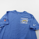 Los Angeles Chargers Nike NFL On Field Dri-Fit Short Sleeve Shirt Men's Used Light Blue S-TOPS-147523