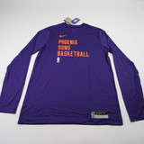 Phoenix Suns Nike NBA Authentics Dri-Fit Long Sleeve Shirt Men's Purple New-TOPS-147468