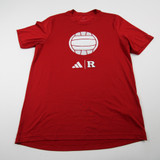 Rutgers Scarlet Knights adidas Short Sleeve Shirt Men's Red Used M TOPS-147663