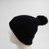 Unbranded Winter Hat Unisex Black Used OSFM-HATS-013652