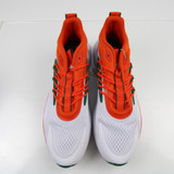 Miami Hurricanes adidas Alphaboost Running & Jogging Shoes Men's New White/Orange-SHOE-018570