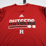 Rutgers Scarlet Knights adidas Short Sleeve Shirt Men's Red New 3XL-TOPS-147401