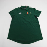 Miami Hurricanes adidas Polo Women's Green New with Tags S TOPS-148140