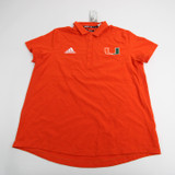 Miami Hurricanes adidas Polo Women's Orange New with Tags Multiple Sizes TOPS-148142