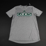 Miami Hurricanes adidas Aeroready Short Sleeve Shirt Men's New with Tags XS TOPS-148147