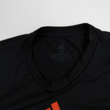 Miami Hurricanes adidas Aeroready Short Sleeve Shirt Men's Black Used XS-TOPS-148149