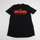 Miami Hurricanes adidas Aeroready Short Sleeve Shirt Men's Black Used XS TOPS-148149