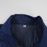 Unbranded Jacket Women's Denim Used L TOPS-148266