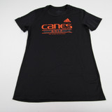 Miami Hurricanes adidas Aeroready Short Sleeve Shirt Women's New without Tags M TOPS-147768