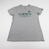 Miami Hurricanes adidas Aeroready Short Sleeve Shirt Women's New without Tags M TOPS-147785