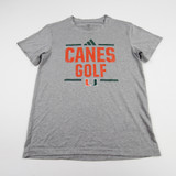 Miami Hurricanes adidas Aeroready Short Sleeve Shirt Women's Multiple Sizes TOPS-147792