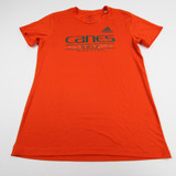 Miami Hurricanes adidas Aeroready Short Sleeve Shirt Women's New without Tags M TOPS-147799