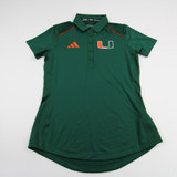 Miami Hurricanes adidas Aeroready Polo Women's Green New-TOPS-147733