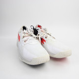 adidas Dame Basketball Shoe Men's Off-White/Red Used 15-SHOE-018674
