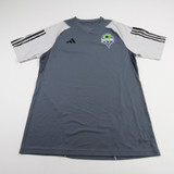 Seattle Sounders FC adidas Short Sleeve Shirt Men's Gray Used M-TOPS-148252