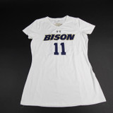 Gallaudat Bison Under Armour HeatGear Game Jersey - Volleyball Women's Used White-JRSY-008803