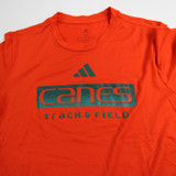 Miami Hurricanes adidas Short Sleeve Shirt Women's Multiple Sizes TOPS-148952