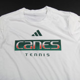 Miami Hurricanes adidas Long Sleeve Shirt Women's White New-TOPS-148959