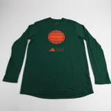 Miami Hurricanes adidas Long Sleeve Shirt Men's Dark Green New M-TOPS-148990