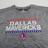 Dallas Mavericks Fanatics Long Sleeve Shirt Men's Gray Used Multiple Sizes TOPS-149050
