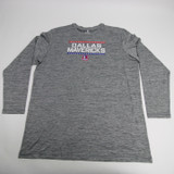 Dallas Mavericks Fanatics Long Sleeve Shirt Men's Gray/Heather Used 3XLT-TOPS-149053